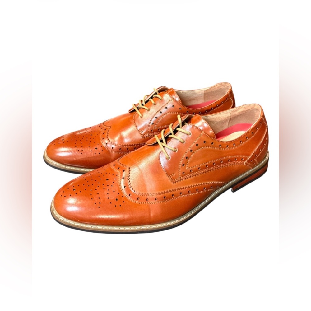 Bruno Marc Men’s Sophisticated Wingtip Dress Shoes